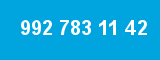 992 783 11 42